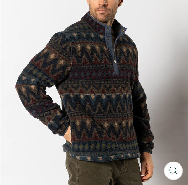 Pineview Fleece 1/4 Snap Pullover NAVY