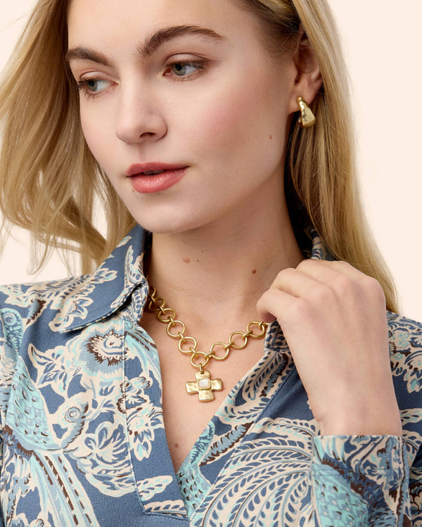 Affirmation Necklace 18" Mother-of-Pearl