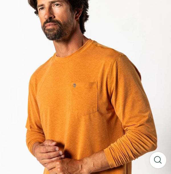 Windward Long Sleeve Performance T-Shirt - Harvest Spice