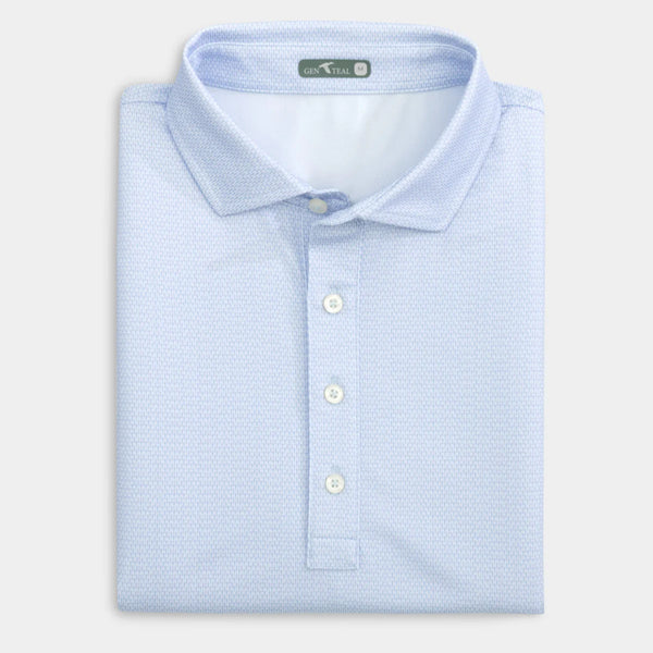 Bridgeway Printed Performance Polo - Elderberry