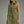Olive Sleeveless Mini Dress w Contrast Piping