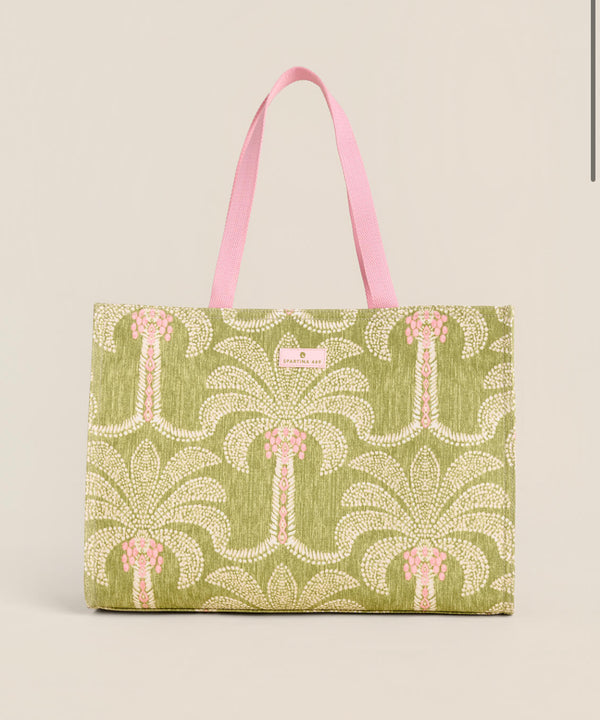 Market Tote Castillo Green Palms