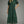 Green Eyelet Puff Sleeve Midi Dress w Ruffled Mock Neck