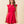 Fit and Flare Ruffled Notched Neck Mini Dress Red