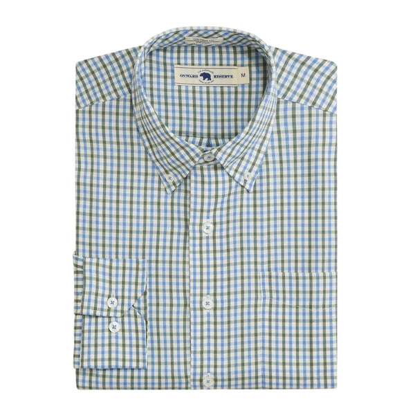 Wentworth Tailored Fit Brushed Performance Twill - Skyride