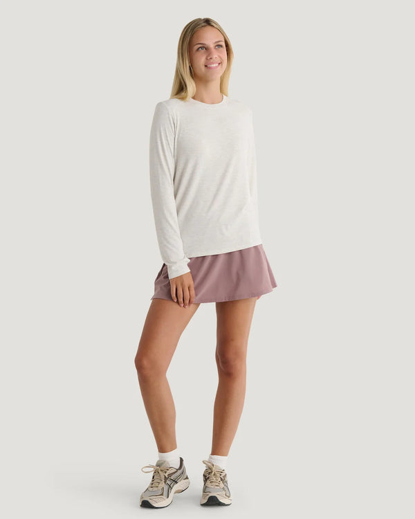 Women's Bamboo Shade Long Sleeve II - Off White Heather