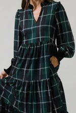 Sweet Beyond Plaid Sherril Maxi Dress