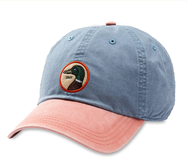 Circle Patch Twill Hat: Stone Blue