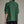 Green Short Sleeve Top w Split V-Neck & Contrast Stitch detail