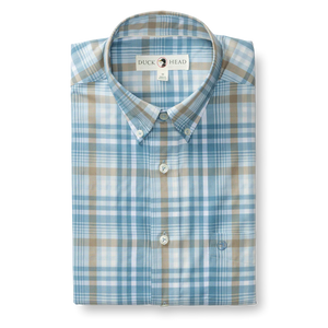Performance Poplin Sport Shirt - Sky Blue