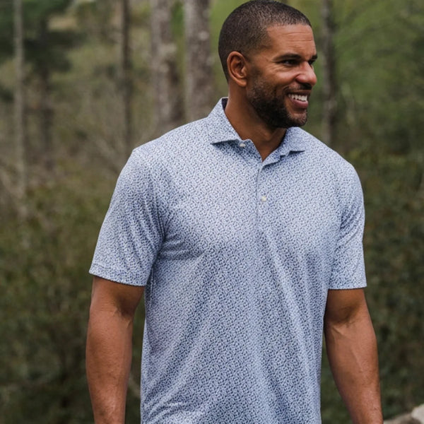 Forestfall Printed Performance Polo