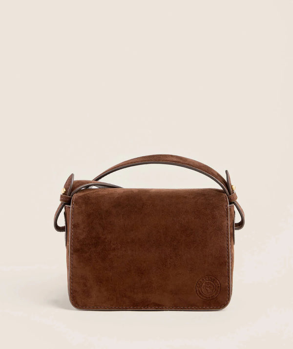 Siren Olivia Phone Suede Crossbody Espresso