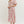 Pink Printed Short Sleeve Midi Dress w V-neck