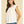 White Pleated Flutter Sleeve Blouse