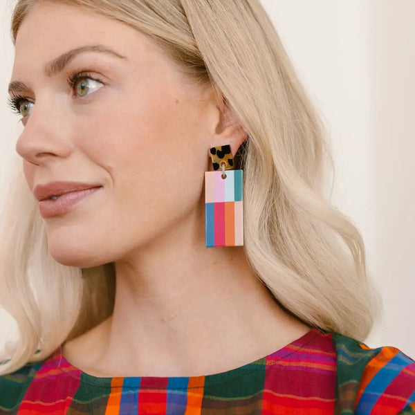 Cranberry Cabana Earrings