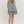 Navy Gingham Sleeveless Mini Dress w Contrast Trim