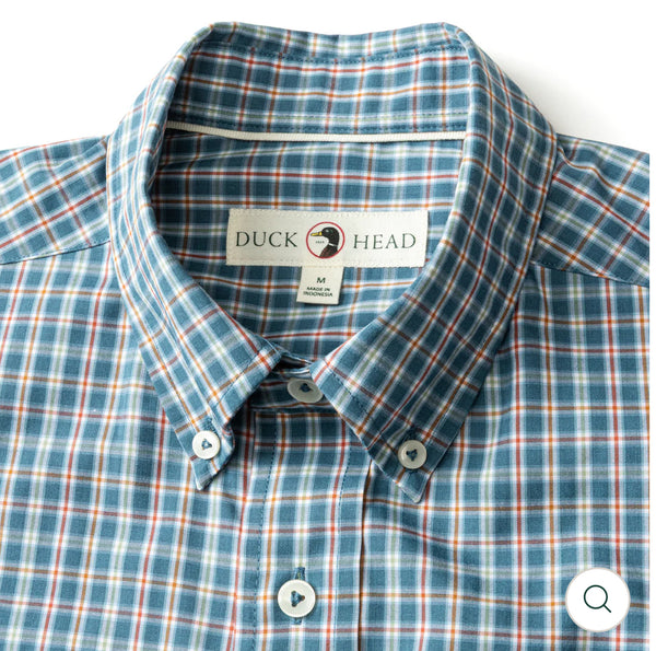 Performance Poplin Sport Shirt
Fallon Plaid Teal Blue