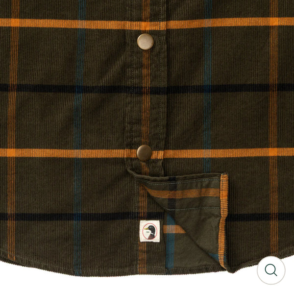 Corduroy Plaid Snap Shirt
Bankston Plaid Deep Olive