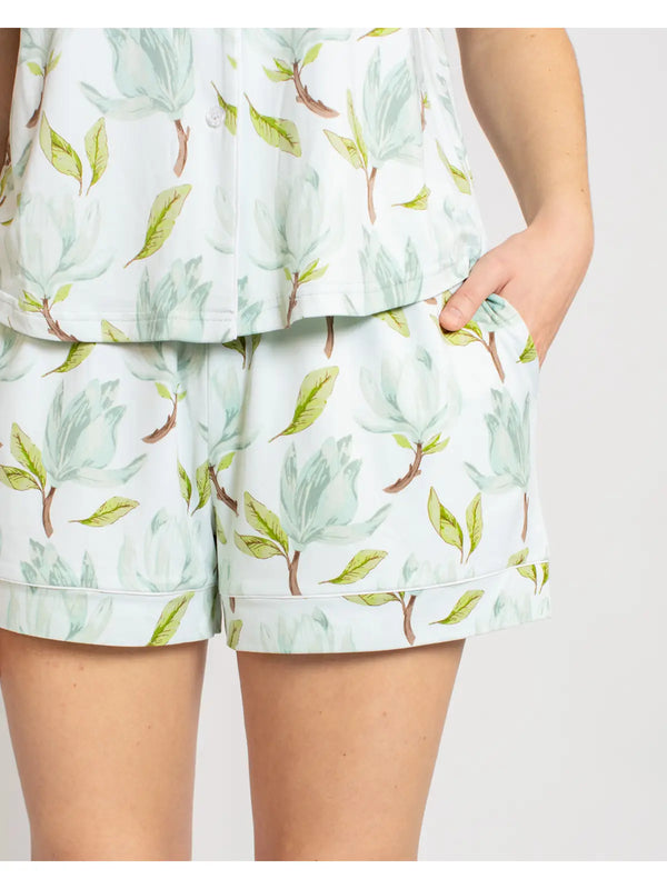 Audrey Sleep Shorts Aqua/Multi