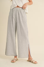 Cloud Stripe Linen Pants