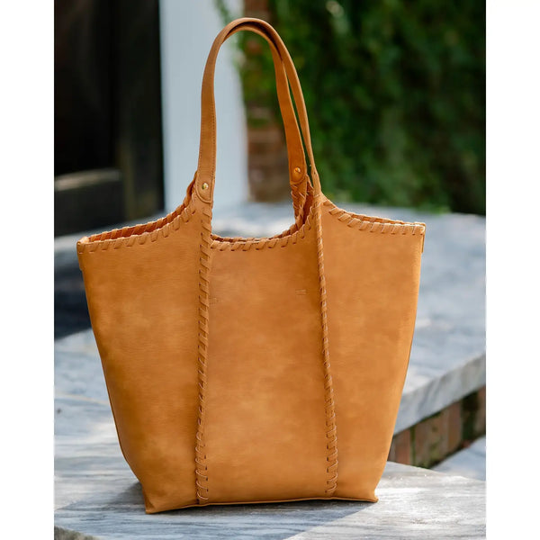 Emory Whipstitch Tote Mustard S
