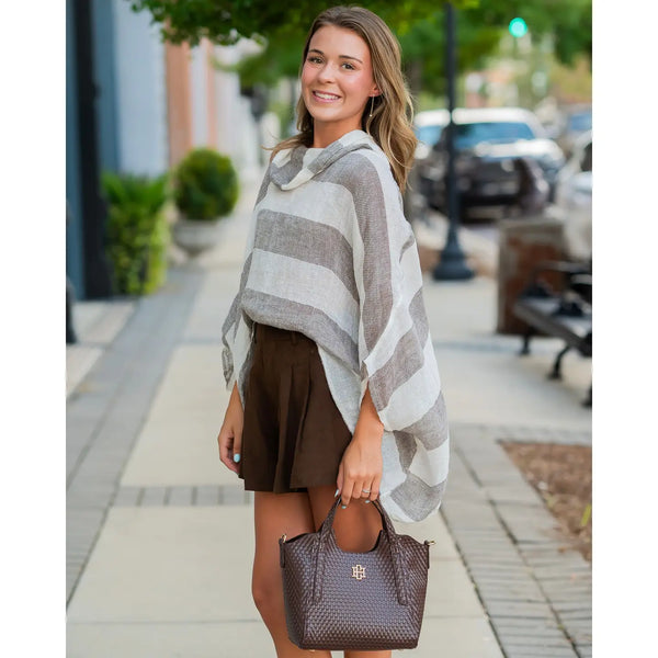 Kendall Mini Tote Chocolate Bw