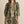 Floral Print Olive 3/4 Puff Sleeve Mini Dress