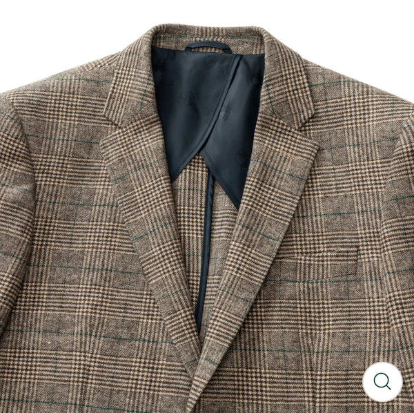 Dillon Glen Plaid Sport Coat Dark Brown