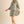 Olive Floral Jacquard Smocked Mini Dress