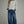 Grey Stripe Long Sleeve Sweater w Contrast Ribbed Trim Neck