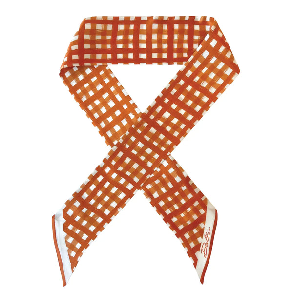 Tailgate Check Twilly in Burnt Orange