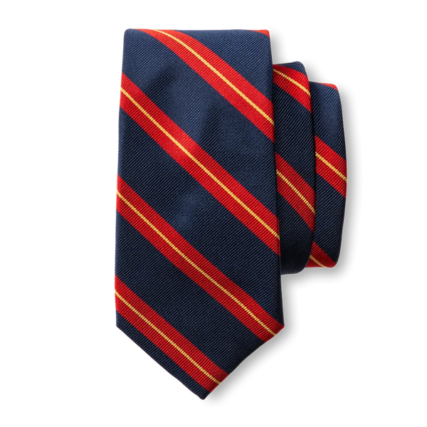 Silk Stripe Tie - Stormy Teal