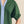 Green Puff Sleeve Top w Contrast Collar and Front Trim