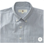 Cotton Oxford Sport Shirt
Collins Stripe: Varsity Blue