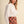 Off White Button Up Top with Scalloped Trim