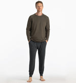 Men's Bamboo Lightweight Fleece Jogger - Black Sand