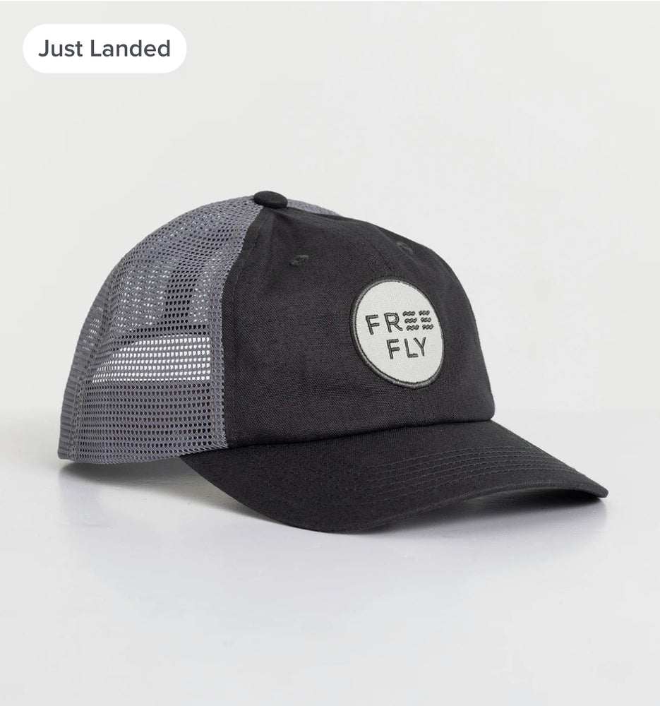 Low Pro Badge Trucker Hat - Washed Navy