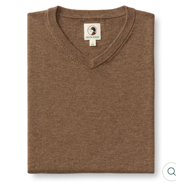 Buckley Merino V-Neck Sweater
Dark Oak Heather