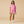 Dream Slouchy Tee Top with Shorts Lounge Set - Fuchsia Stripe