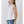 White Contrast Stitch Sleeveless V-Neck Top