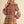 Purple & Olive Border Print Button Down Mini Dress