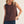 Brown Smocking Edge Detail Casual Tank Top