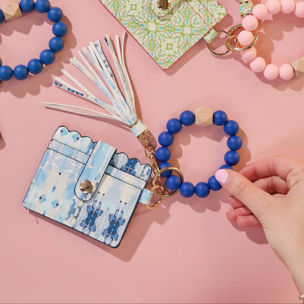 Ocean Breeze Keychain Wristlet Wallet