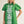 Short Kelly Green Puff Sleeves Shift Dress w Baroque Floral Applique