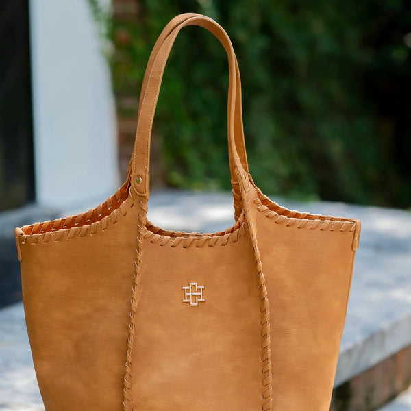 Emory Whipstitch Tote Mustard S