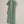 Green Stripe Shirt-Style Midi Dress featuring Side Slits