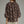 Brown Floral Print Poncho Sleeve Top w Self-Tie Front Detail
