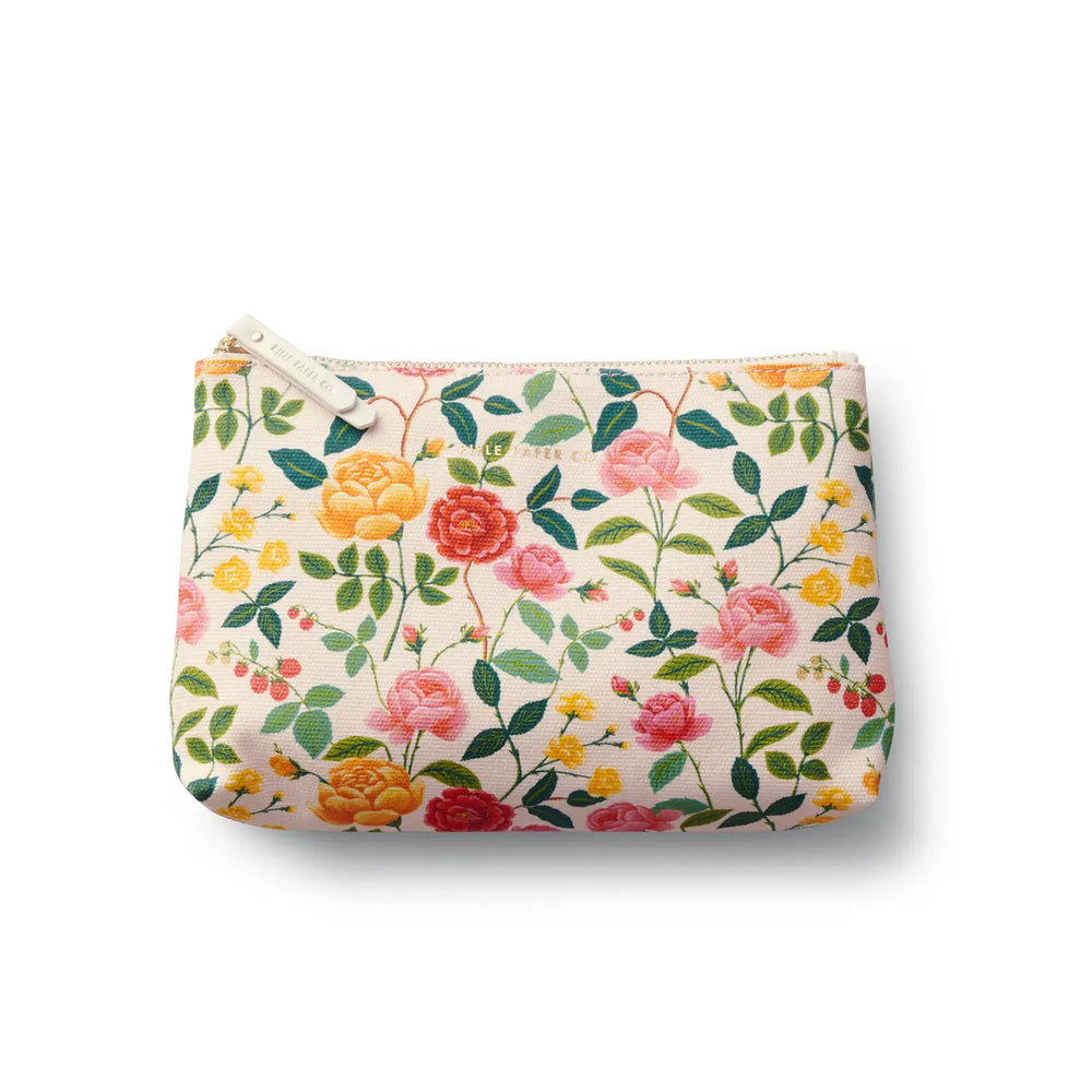 Roses Set of 2 Zippered Pouch Set