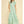 Mint Floral Print Tiered Maxi Dress