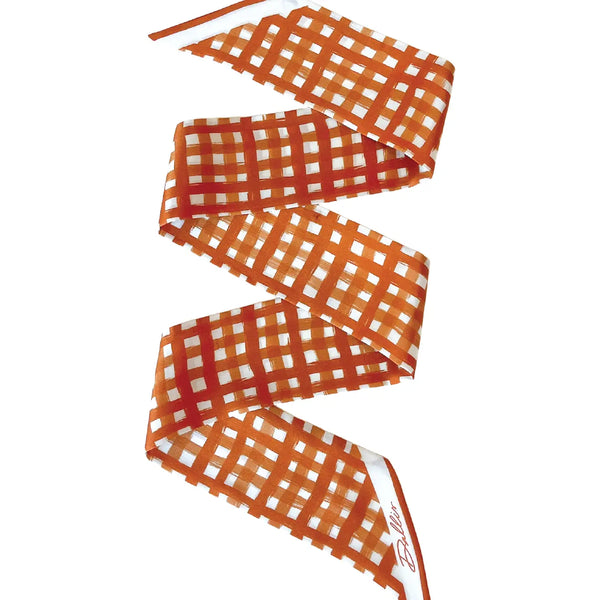 Tailgate Check Twilly in Burnt Orange